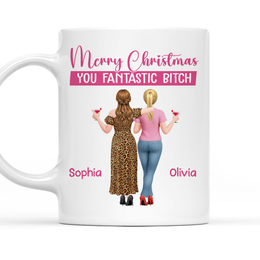 Merry Christmas My Bestie - Personalized Custom Coffee Mug