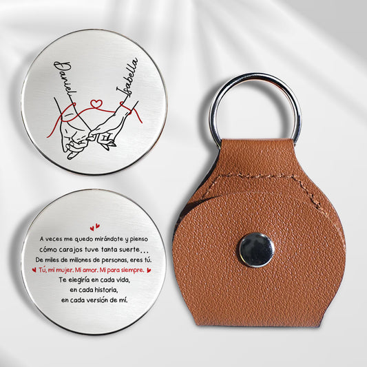 How Lucky I Am Spanish Version - Personalized Custom Pocket Hug
