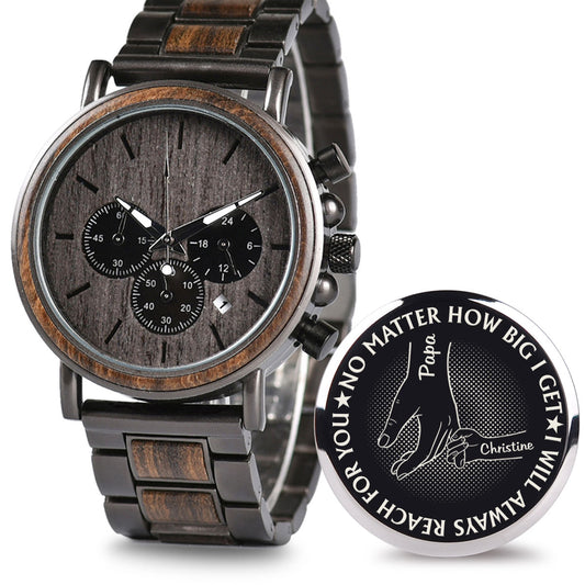We Will Always Reach For You - Personalized Engraved Wooden Watches GQ026
