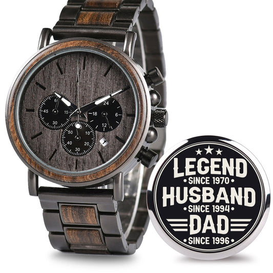 To Be Dad - Personalized Engraved Wooden Watches GQ026