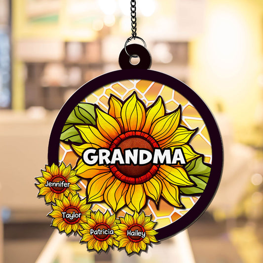 Blessed To Be Called Grandmother - Personalized Custom Suncatcher