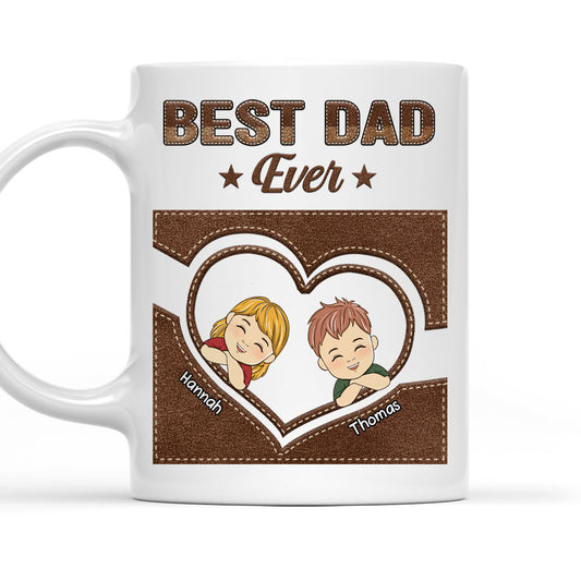 In Daddy Heart - Personalized Custom Coffee Mug