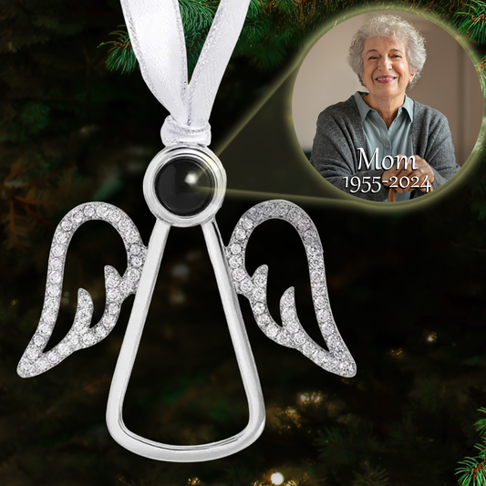 An Angel In Heaven - Personalized Custom Photo Angel Projection Ornament