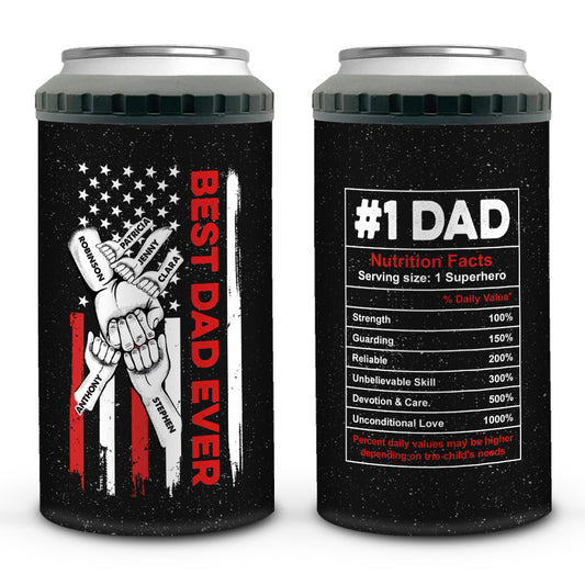 Best Dad Ever Hand Pump - Personalized Custom Can Cooler Tumbler