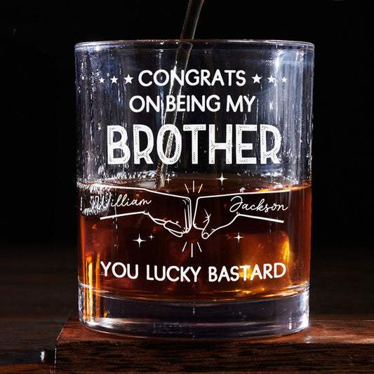 Congrats - Personalized Custom Whiskey Glass