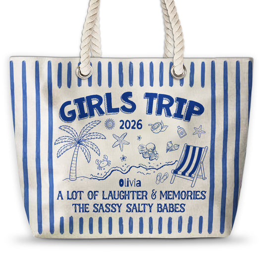 Girls Trip Vacation - Personalized Custom Beach Bag