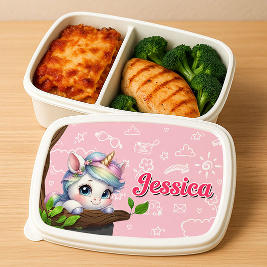 Cute Animal Safe - Personalized Custom Lunch Box Plastic