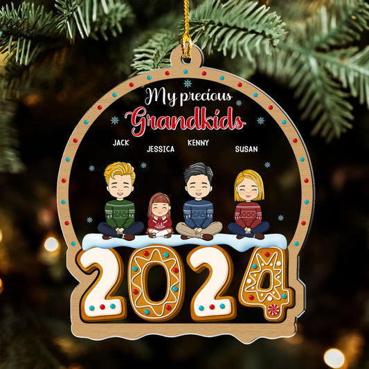 My Precious Grandkids - Personalized Custom Acrylic Ornament