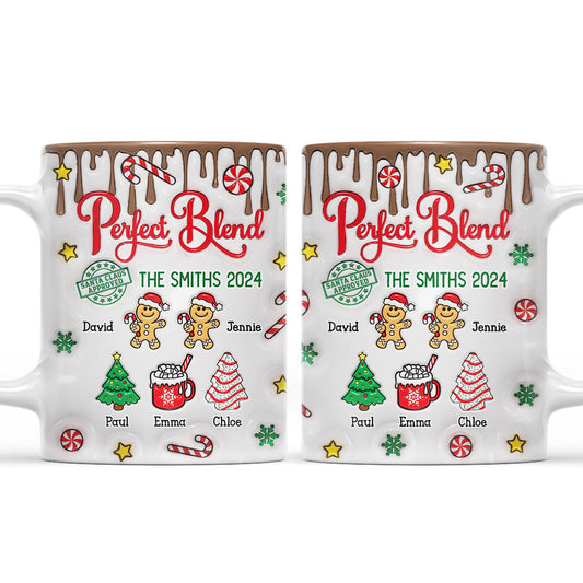 Perfect Blend - Personalized Custom 3D Inflated Effect Coffee Mug