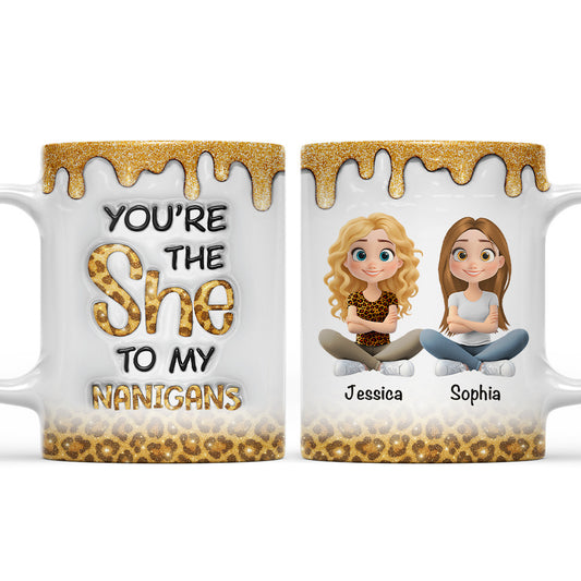 Bestie Shenanigans - Personalized Custom 3D Inflated Effect Mug