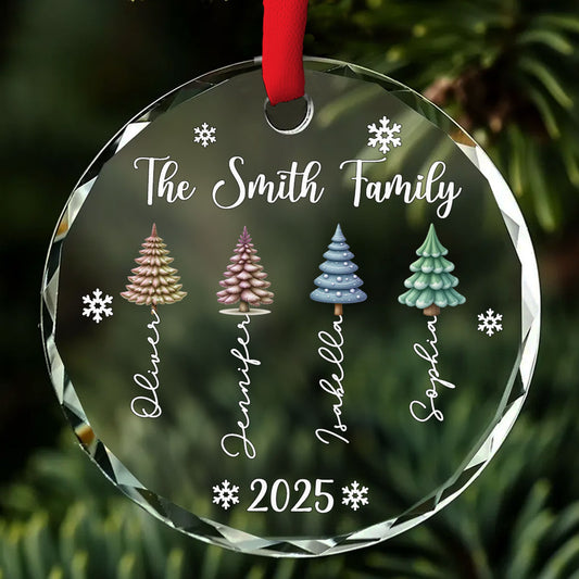 Together We Grow In Love - Personalized Custom Glass Ornament