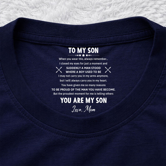 The Man You Have Become - Personalized Custom Inside Neck Print T-shirt