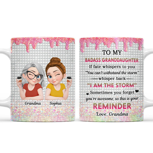 Granddaughter Who Breaks Barriers - Personalized Custom Coffee Mug