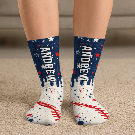 Life Is Better With Sports - Personalized Crew Socks