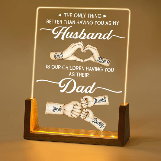 For My Husband - Personalized Custom Night Light