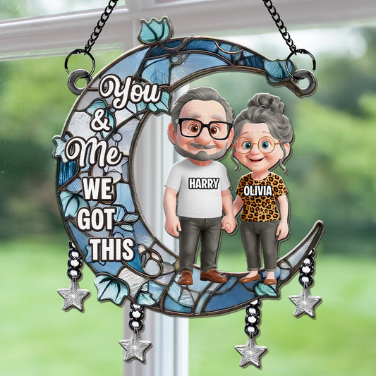 Under The Same Moon - Personalized Custom Suncatcher