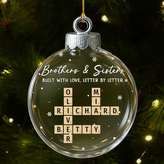 Love Grows In Every Piece - Personalized Custom Acrylic Ornament