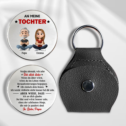 Gib Dein Bestes Tochter - Personalisierte Pocket Umarmung