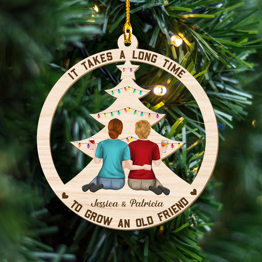 Grow An Old Friend - Personalized Custom Wood Ornament