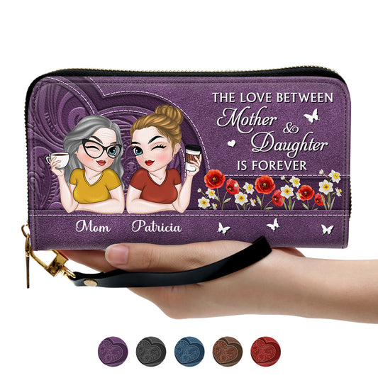 Remember I Love You Mom - Personalized Leather Wallet