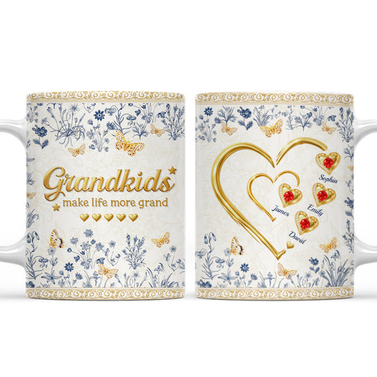 Grandkid Make Life More Grand - Personalized Custom 3D Inflated Effect Mug