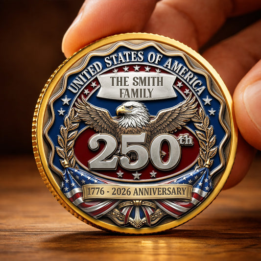 Proud To Be American - Personalized Custom Commemorative Keepsake Coin