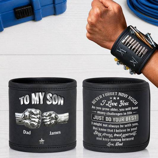 Son I Believe In You - Personalized Custom Magnetic Tool Wristband