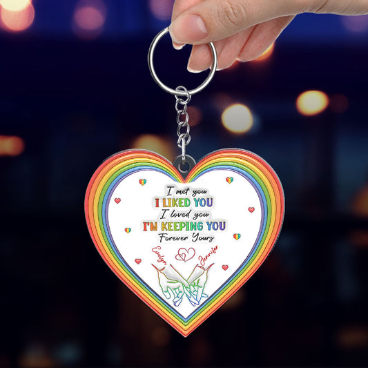 Love is Love - Personalized Custom Acrylic Keychain