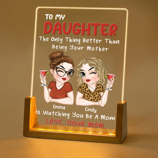 Lovely Daughter - Personalized Custom Night Light