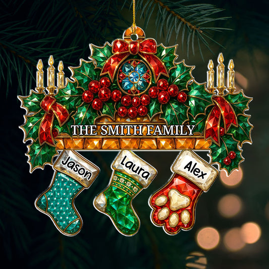 Dream Fire In Christmas - Personalized Custom Acrylic Ornament