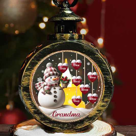 Lovely Heart - Personalized Custom Christmas Lantern