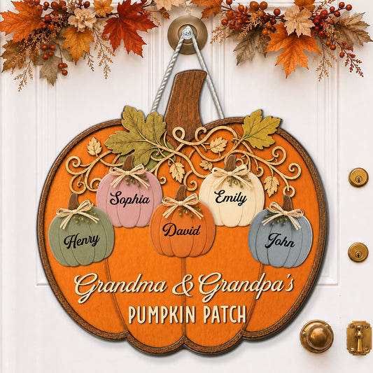 Our Little Pumpkin Patch - Personalized Wood Sign