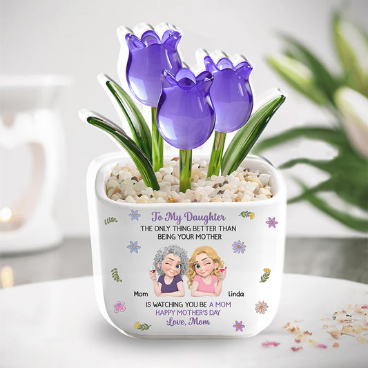 Watching Daughter Be A Mom - Personalized Custom Acrylic Plaque