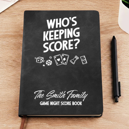 Family Score Book - Personalized Custom Leather Journal