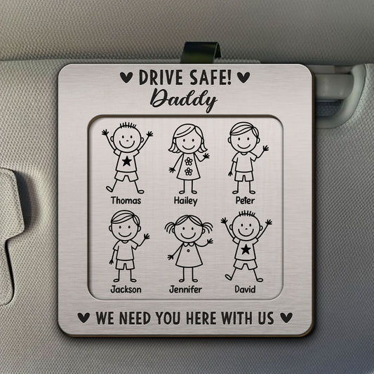 Love You Daddy Grandpa - Personalized Custom Car Visor Clip