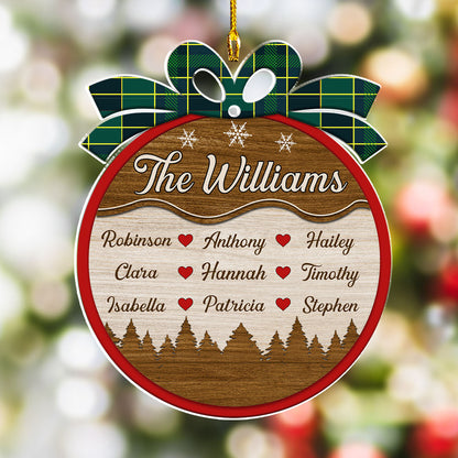 Magic Family Bauble - Personalized Custom Acrylic Ornament