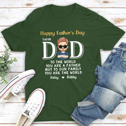 You Are The World - Personalized Custom Classic T-shirt