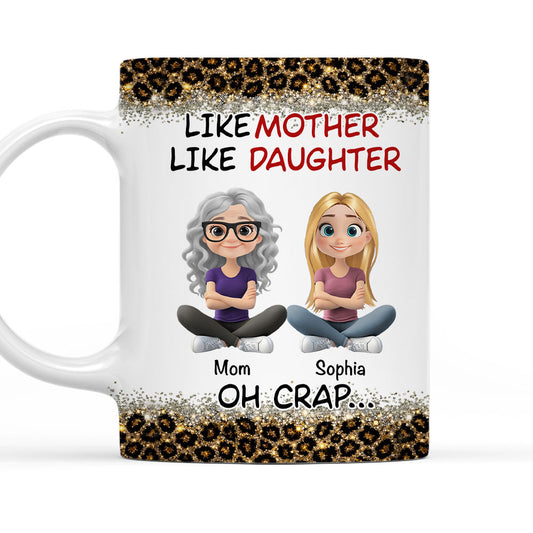 Like Mother And Daughter - Personalized Custom Coffee Mug