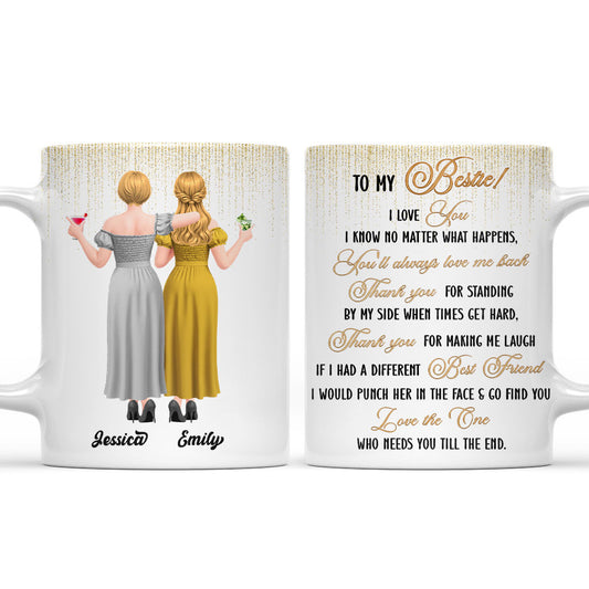 Thanks For Always Standing By My Side - Personalized Custom Coffee Mug