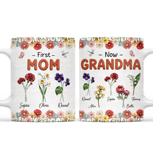 Sweet Moments With Grandkids - Personalized Custom 3D Effect Mug