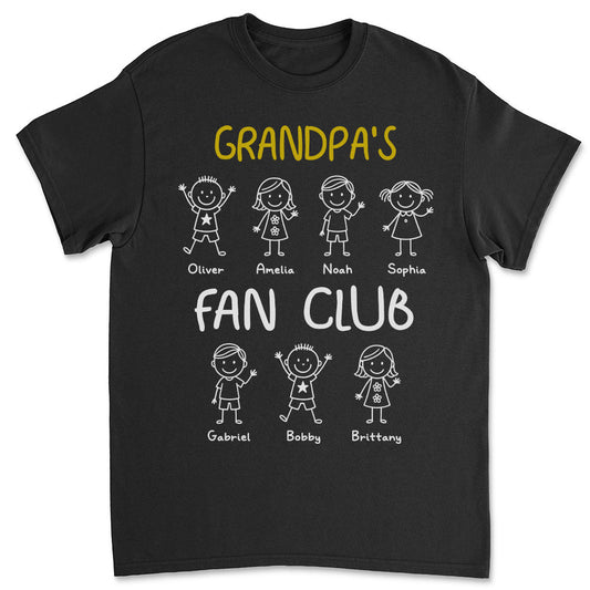 Grandpa Fan Club - Personalized Custom Shirt