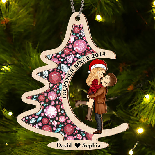 You Put The Merry In My Christmas - Personalized Custom Suncatcher Ornament