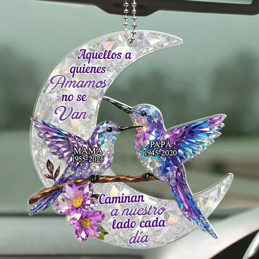 Nunca Se Van - Adorno de Coche Personalizado con Efecto 3D