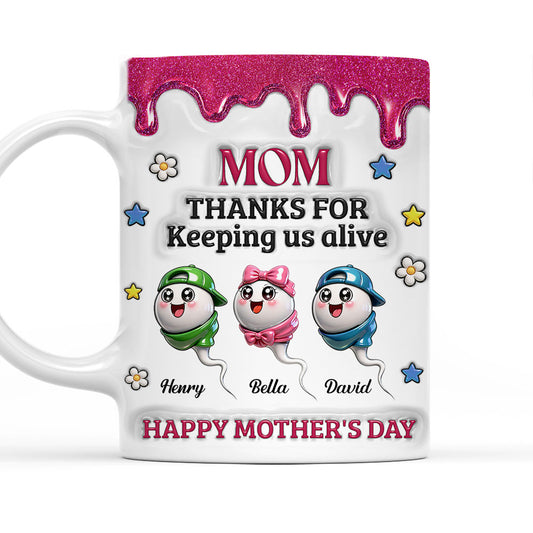 Keep Us Alive - Personalized Custom 3D Inflated Effect Mug