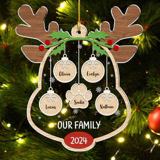 Lovely Family - Personalized Custom Acrylic Ornament