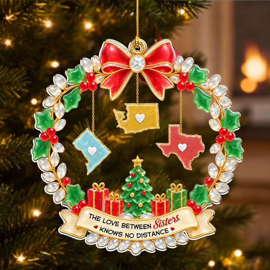 No Distance Too Far Today - Personalized Acrylic Ornament