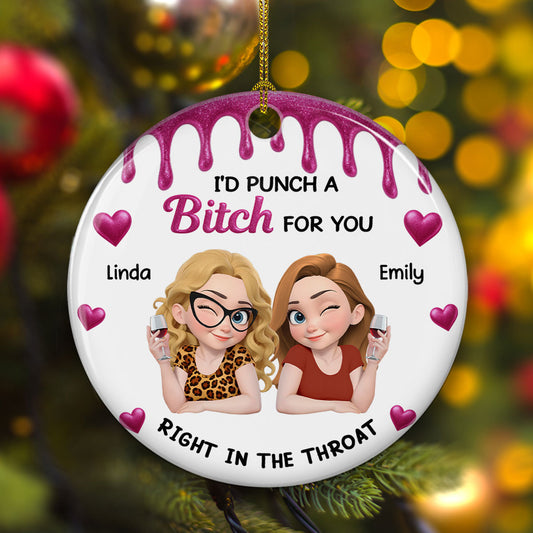 Punch For You My Girl - Personalized Custom Ceramic Ornament