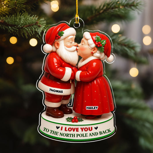 I Love You - Personalized Custom 3D Effect Acrylic Ornament