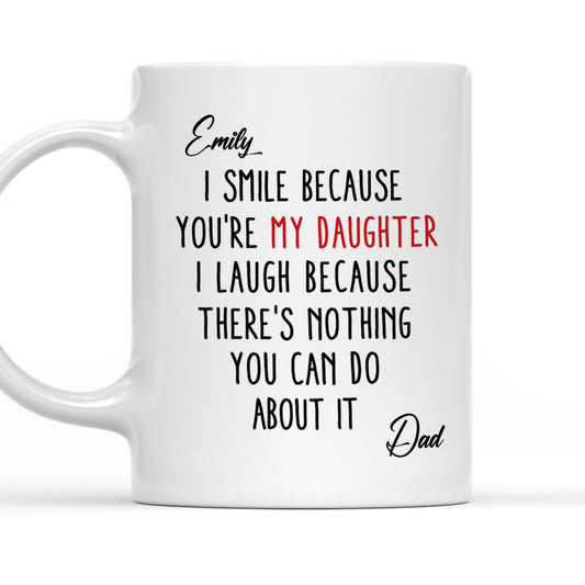 Lovely Daughter - Personalized Custom Coffee Mug