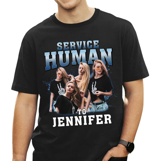 Service Human Vintage - Personalized Custom Unisex T-shirt
